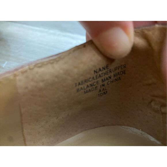 Enzo Angiolini Multicolor Beige Canvas Flats, Dark Brown Flower, Size 10 - Picture 8 of 9